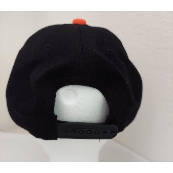 Fresno Grizzlies Snapback Baseball Hat Cap Grizzly Logo Orange Black Melonwear - Picture 3 of 6